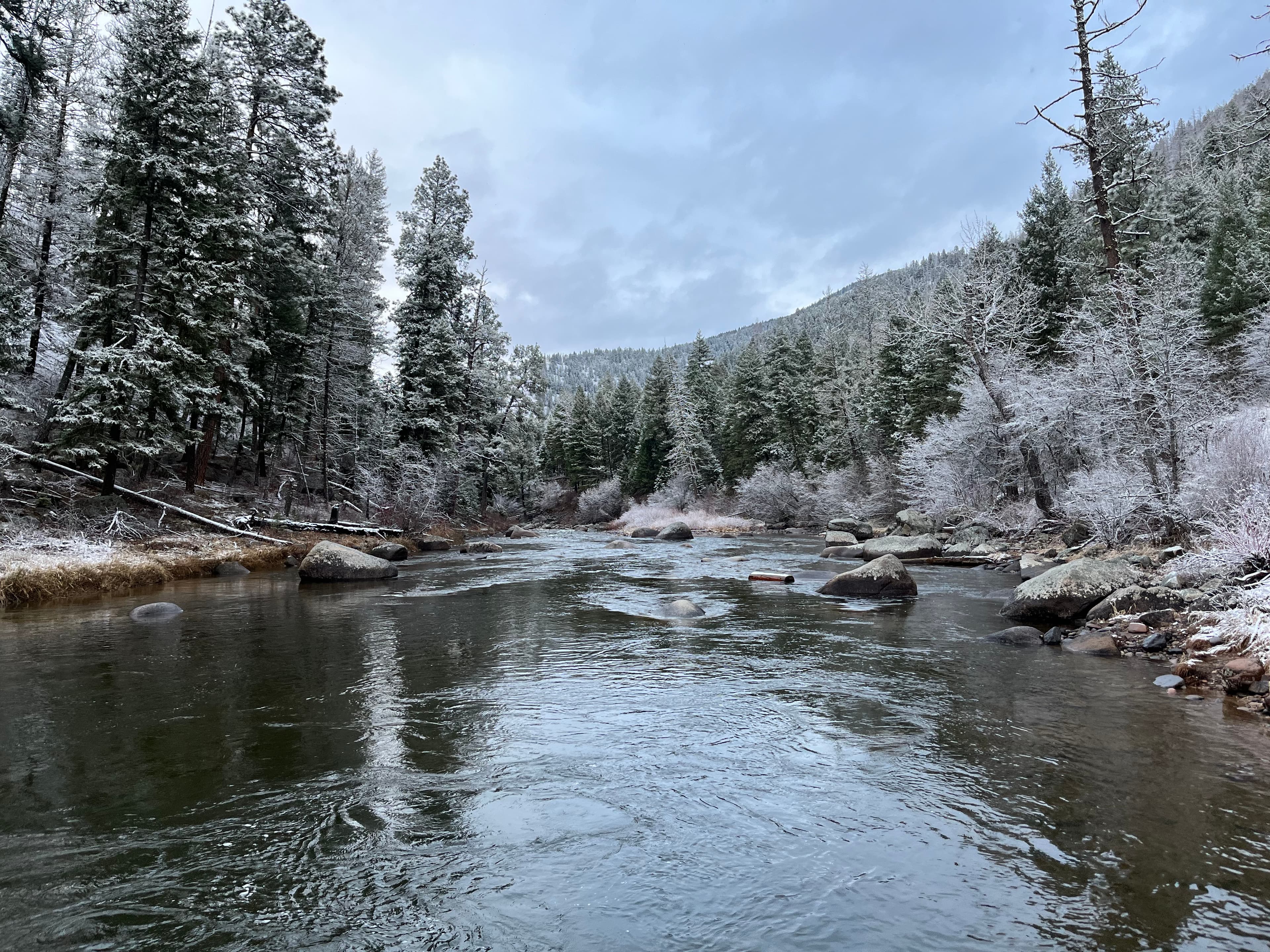 Montana winter river